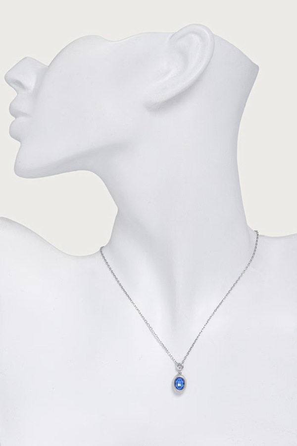 Намисто з підвіскою жіноче з нержавіючої сталі з цирконієм Guess DIVINE