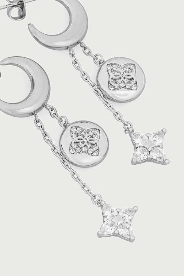 Сережки жіночі з нержавіючої сталі Guess SPINNING BLOOM фото 2