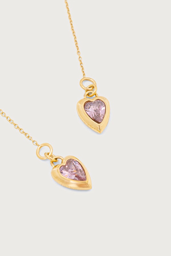 Сережки жіночі з нержавіючої сталі з цирконієм Guess CRYSTAL LOVE