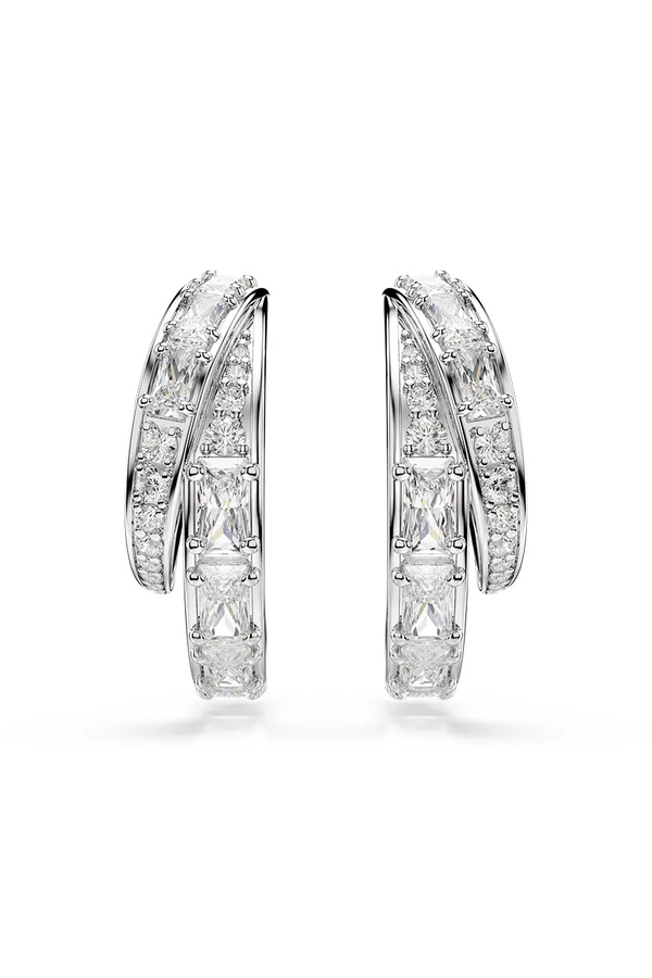 Сережки жіночі металеві з цирконієм Swarovski VIENNA