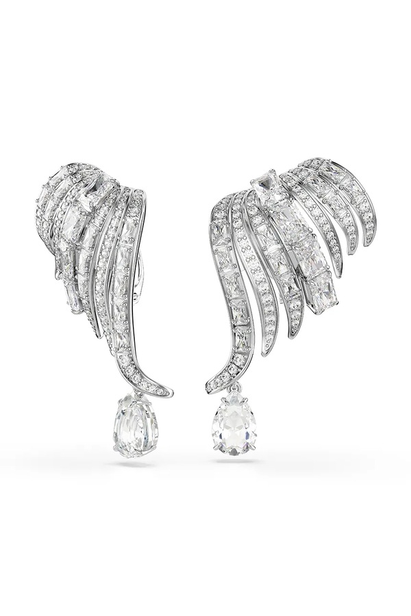 Кліпси жіночі металеві з цирконієм Swarovski VIENNA