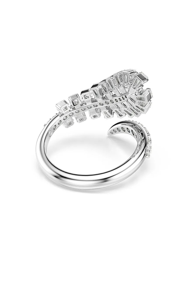 Каблучка жіноча металева з цирконієм Swarovski VIENNA колір срібний