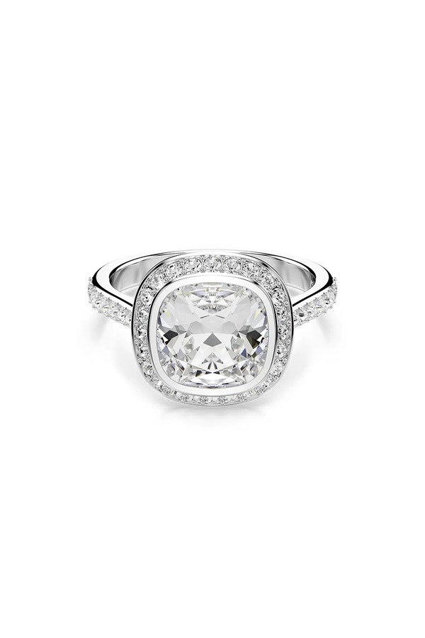 Кольцо женская металлическая с кристаллом Swarovski UNA