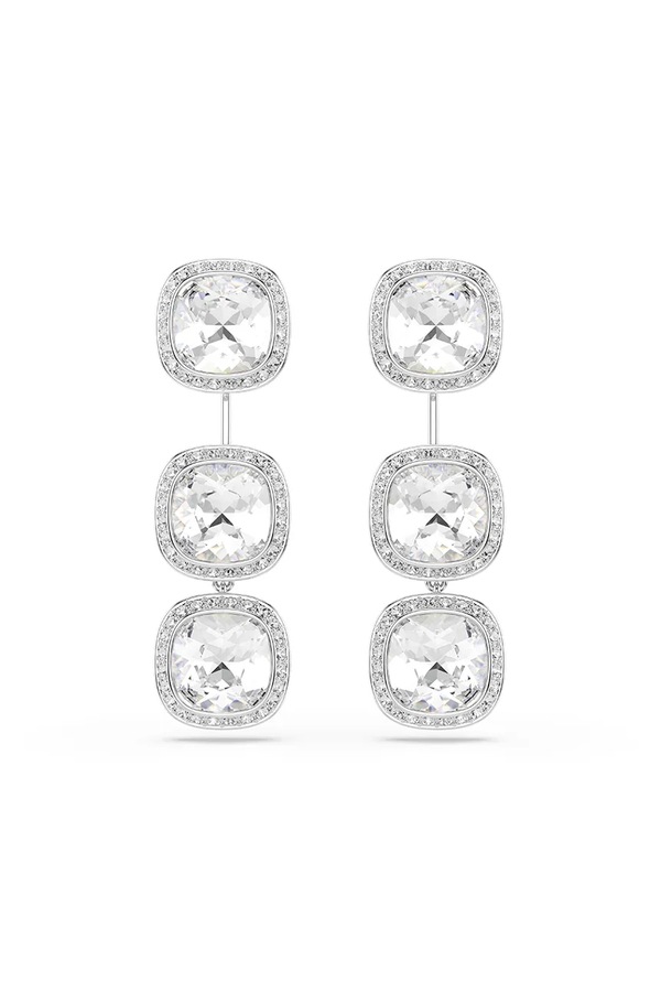 Серьги женские металлические с кристаллом Swarovski UNA