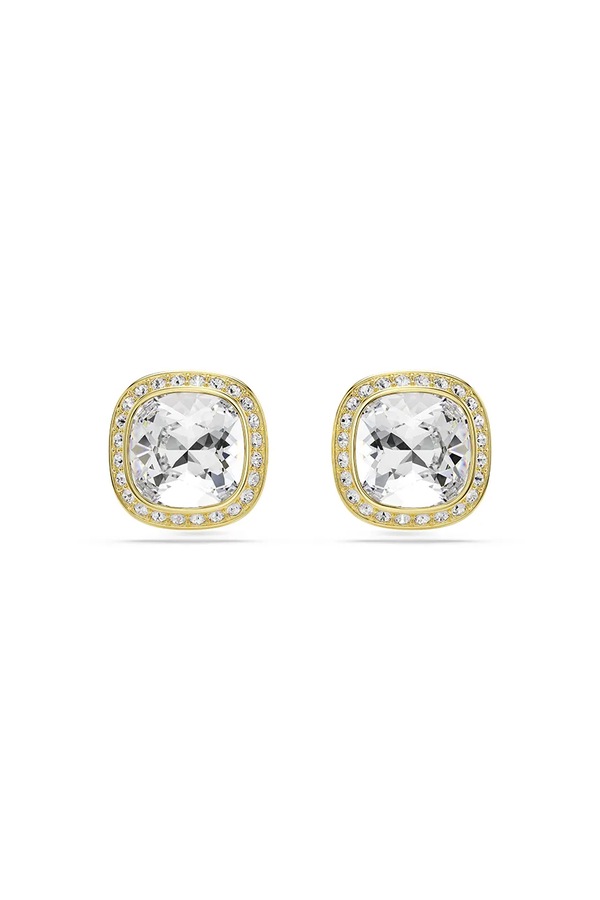 Сережки жіночі позолочені з кристалом Swarovski UNA