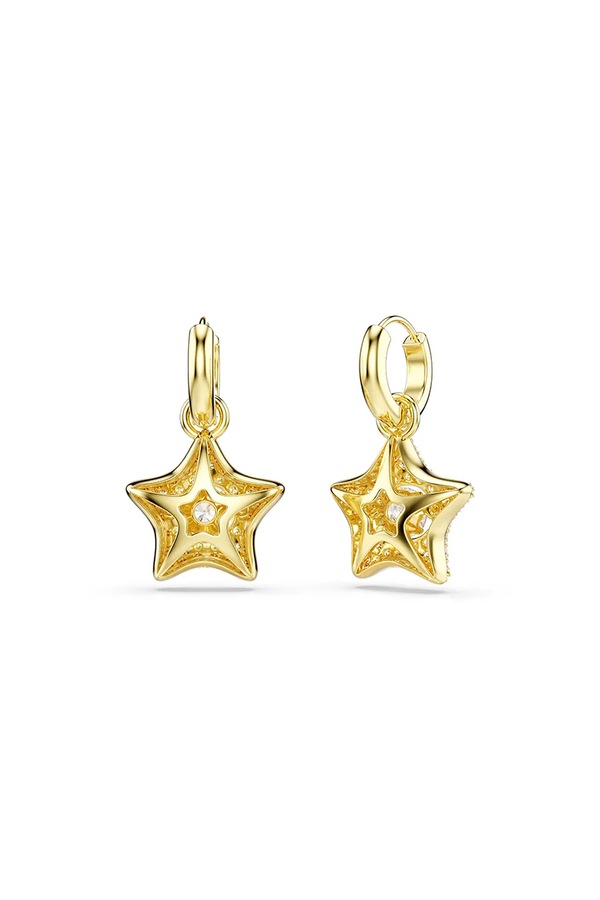 Сережки жіночі позолочені з цирконієм Swarovski SUBLIMA фото 2