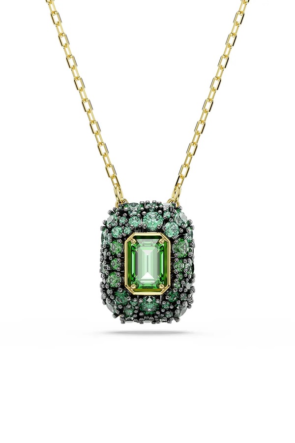 Ожерелье детское позолоченное с цирконием Swarovski SUBLIMA цвет зеленый