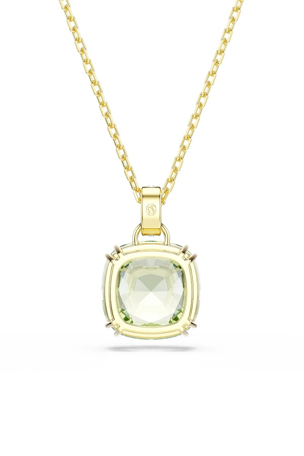 Намисто з підвіскою жіноче позолочене з кристалом Swarovski MILLENIA колір зелений фото 4