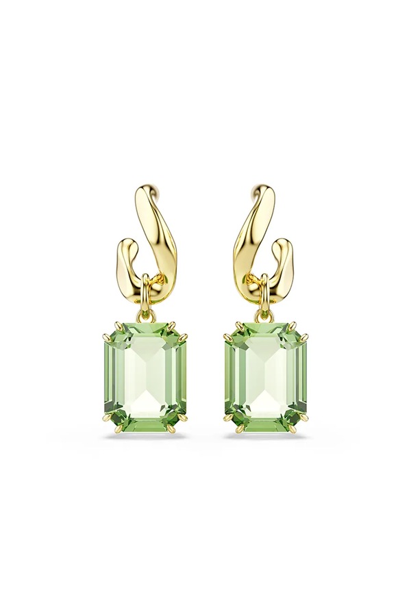 Сережки жіночі позолочені з кристалом Swarovski MILLENIA