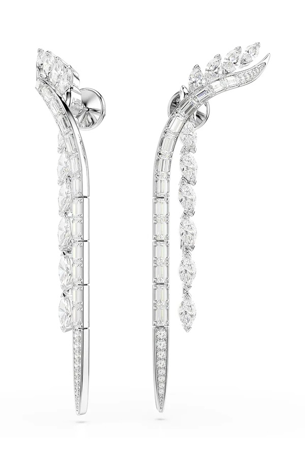 Сережки жіночі металеві з цирконієм Swarovski MESMERA фото 2