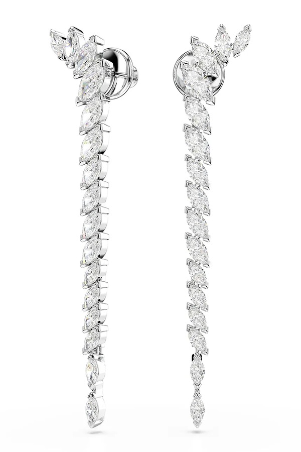 Сережки жіночі металеві з цирконієм Swarovski MESMERA