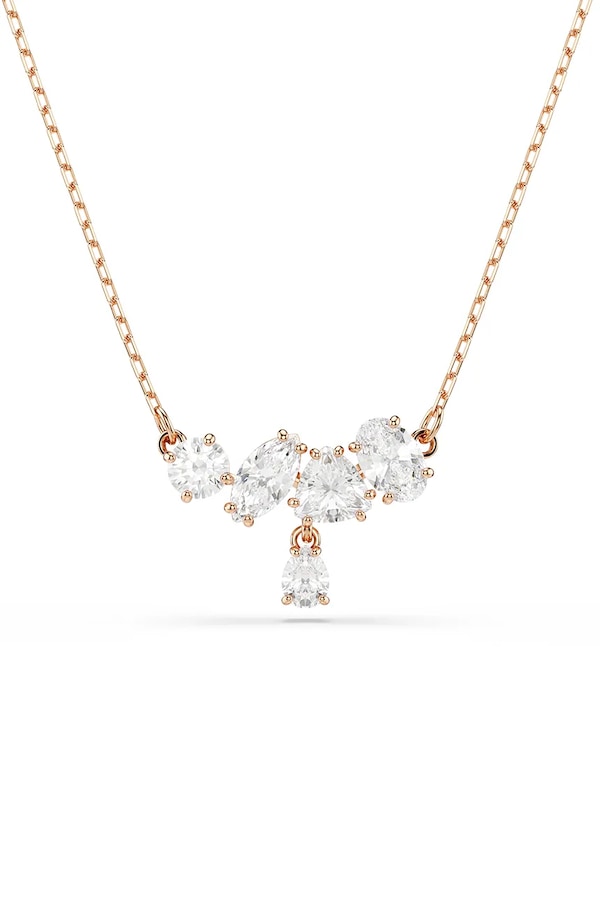 Ожерелье женское позолоченное с цирконием Swarovski MESMERA