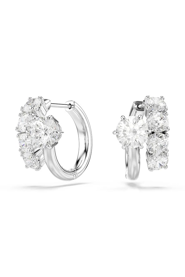 Серьги женские металлические с цирконием Swarovski MATRIX