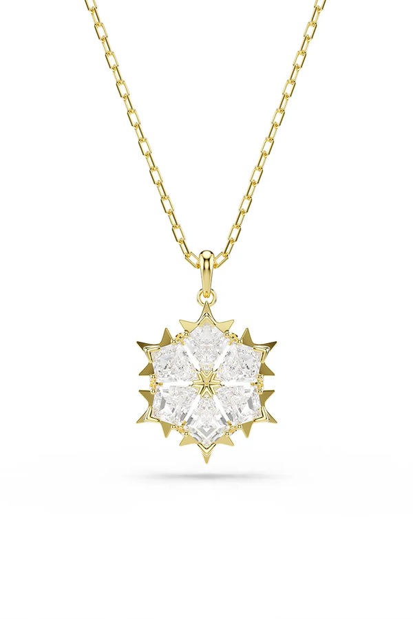Ланцюжок і сережки жіночі позолочені з цирконієм Swarovski MAGIC фото 4