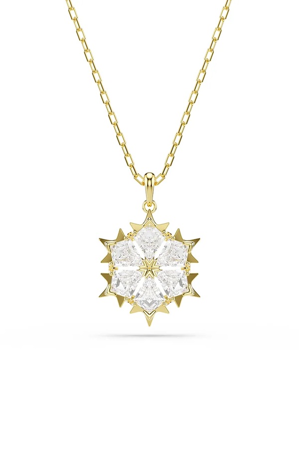 Ожерелье с подвеской женское позолоченное с цирконием Swarovski MAGIC
