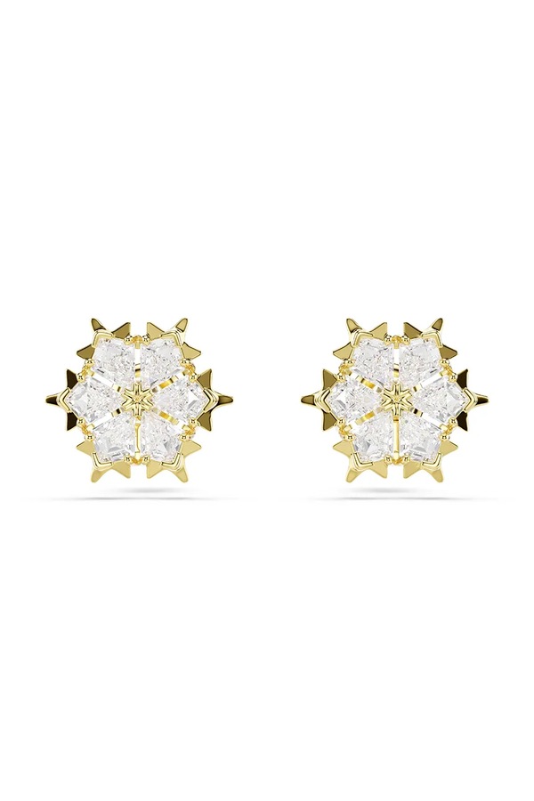 Серьги женские позолоченные с цирконием Swarovski MAGIC