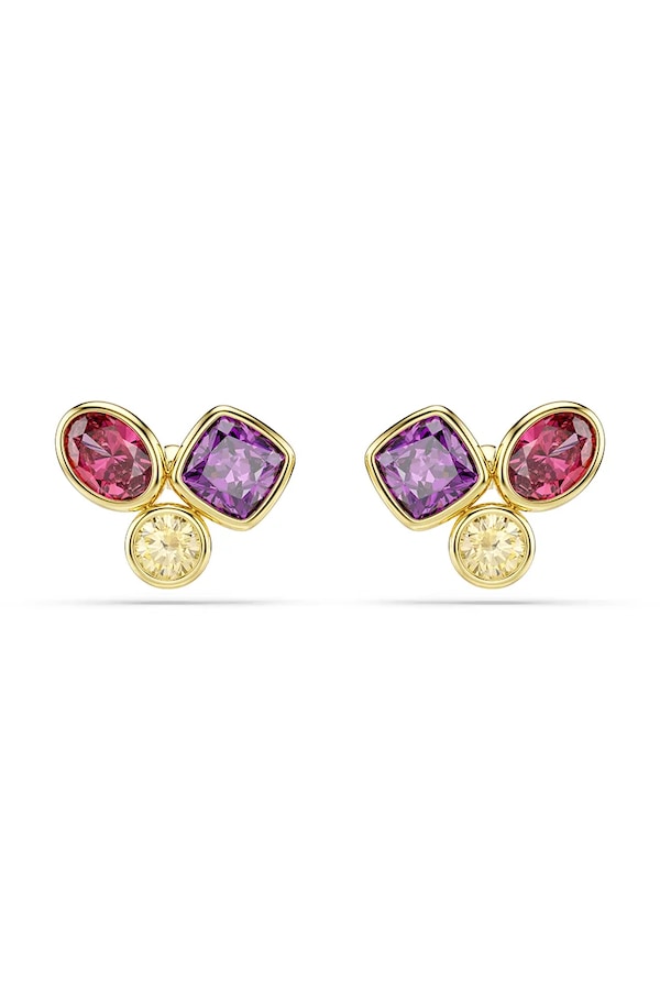 Сережки жіночі позолочені з цирконієм Swarovski IMBER