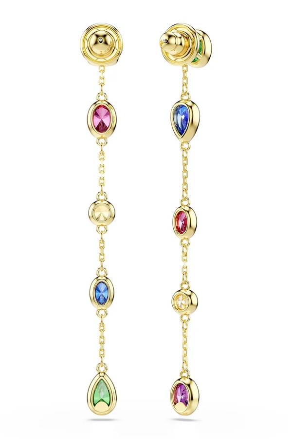 Сережки жіночі позолочені з цирконієм Swarovski IMBER фото 2