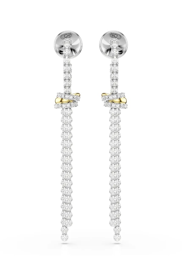 Сережки жіночі з цирконієм Swarovski HYPERBOLA