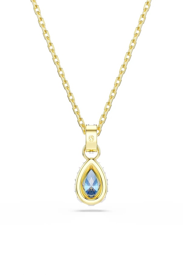 Намисто жіноче позолочене з цирконієм Swarovski CHROMA колір синій фото 4