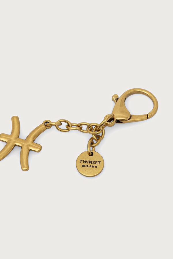 Брелок жіночий металевий Twinset Pisces колір золотий