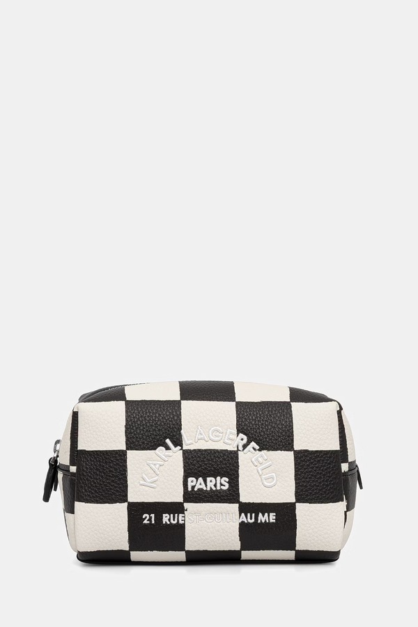 Косметичка жіноча зі штучної шкіри Karl Lagerfeld K/RSG колір чорний