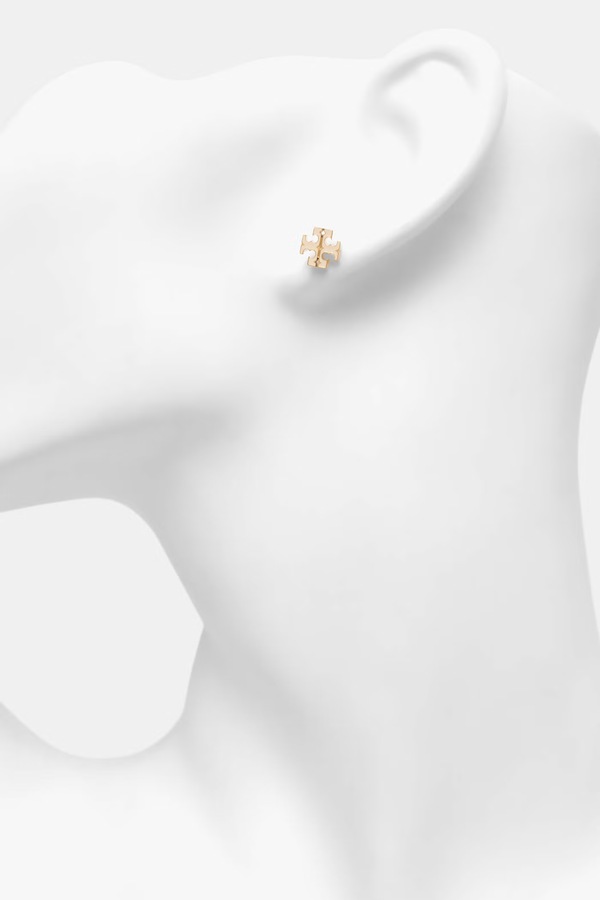 Сережки жіночі з нержавіючої сталі емальовані Tory Burch Icon фото 2