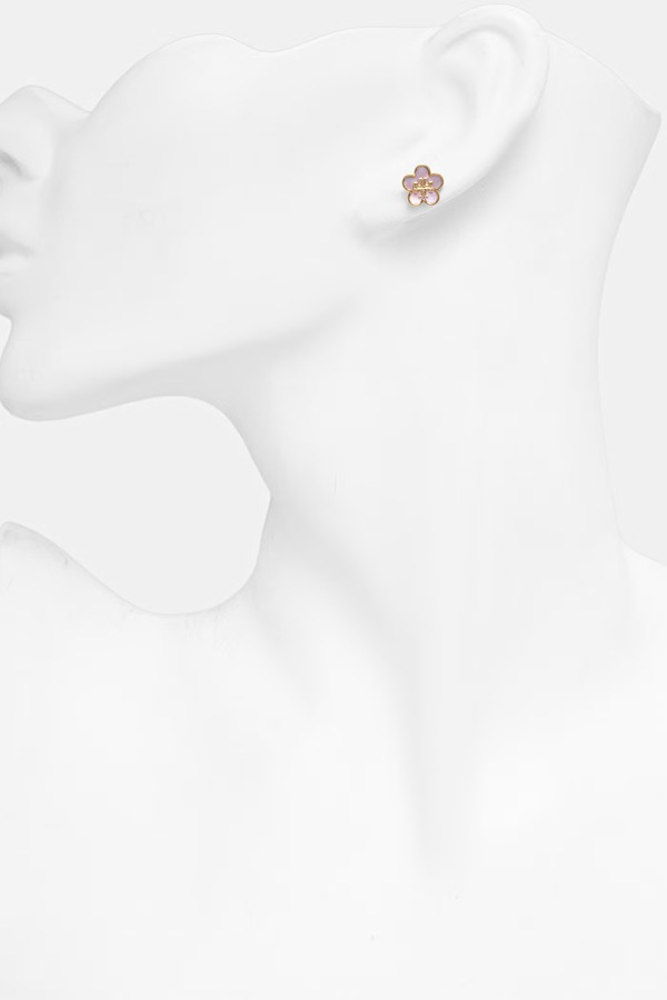 Сережки жіночі позолочені з перламутром Tory Burch ForgetMe фото 2