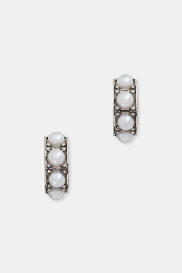 Серьги женские из латуни с цирконием AllSaints