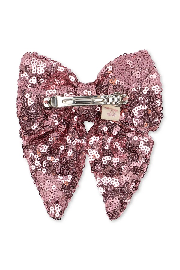 Шпилька для волосся дитяча Konges Sløjd TINDRA SEQUIN BOW HAIR CLIP колір рожевий фото 3