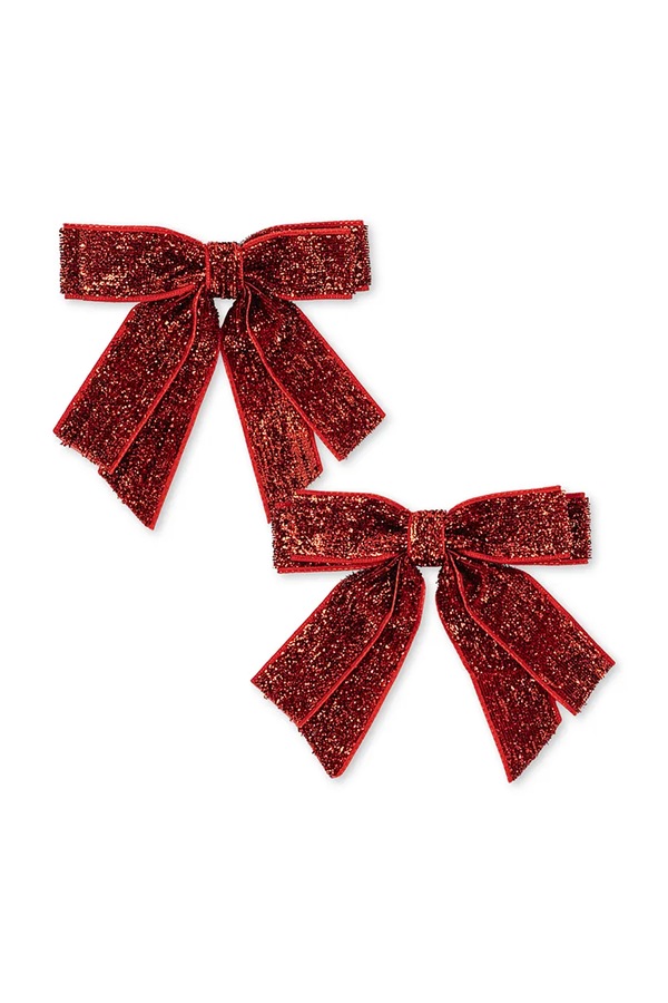 Шпильки для волосся дитячі 2 PACK VELVET DOUBLE BOW HAIR CLIPS 2 шт. Konges Sløjd колір червоний фото 2