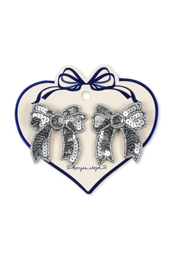 Шпильки для волосся дитячі Konges Sløjd 2 PACK SEQUIN BOW HAIR CLIP
