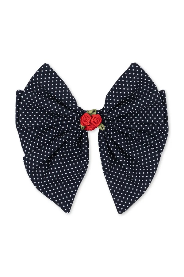 Шпильки для волосся дитячі Konges Sløjd ROSE ROUGE BOW HAIR CLIP колір темно-синій фото 3