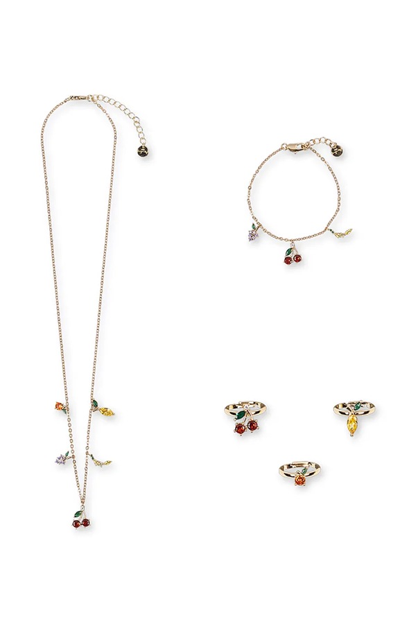 Комплект прикрас дитячий металевий Konges Sløjd FRUITY JEWELRY SET