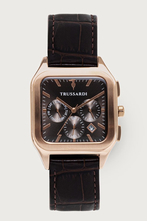 Годинник чоловічий Trussardi колір коричневий