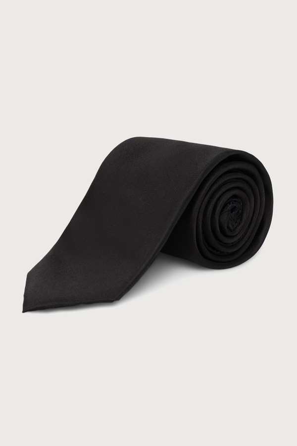 Набір: краватка і хустинка чоловіча шовкова Michael Kors колір чорний