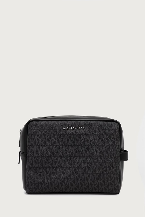 Косметичка чоловіча зі штучної шкіри Michael Kors HUDSON колір чорний