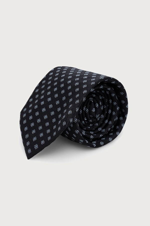 Галстук мужская BOSS H-TIE CM цвет черный фото 2