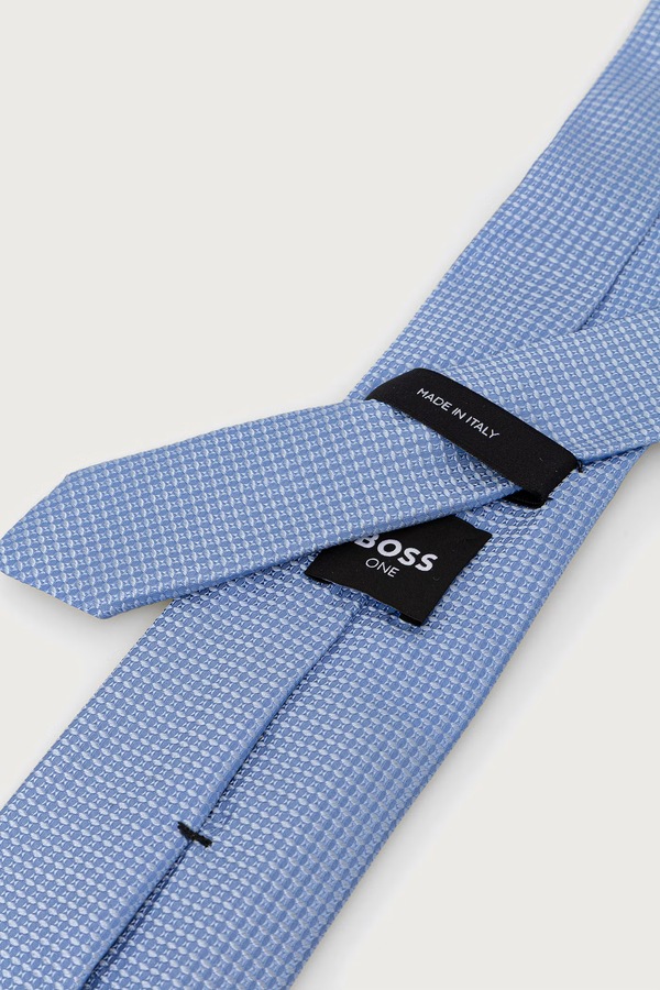 Галстук мужская шелковая BOSS H-TIE CM цвет голубой