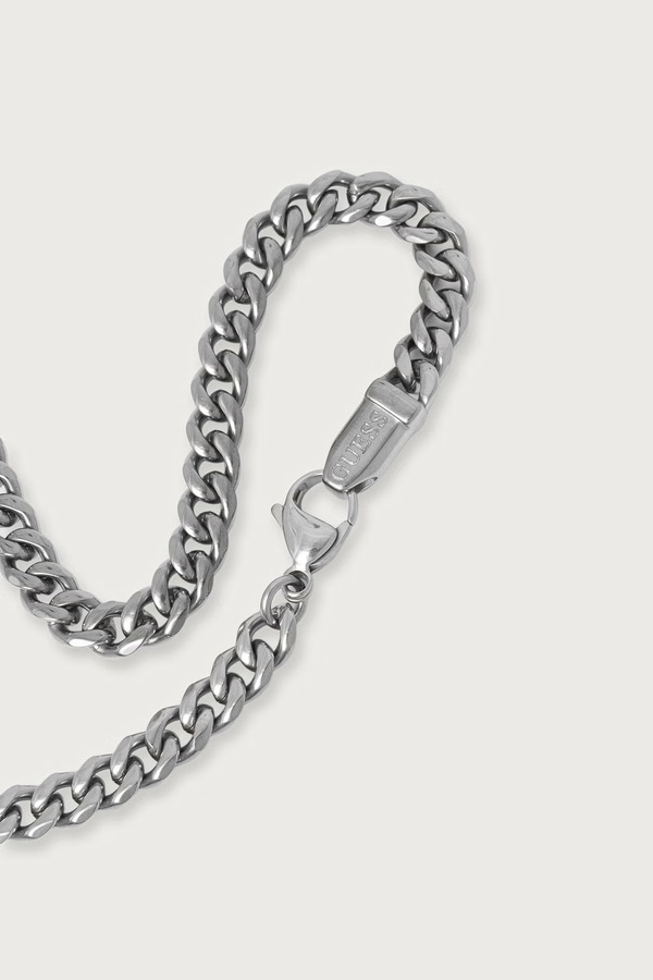 Намисто чоловіче Guess LO STUDIO колір срібний