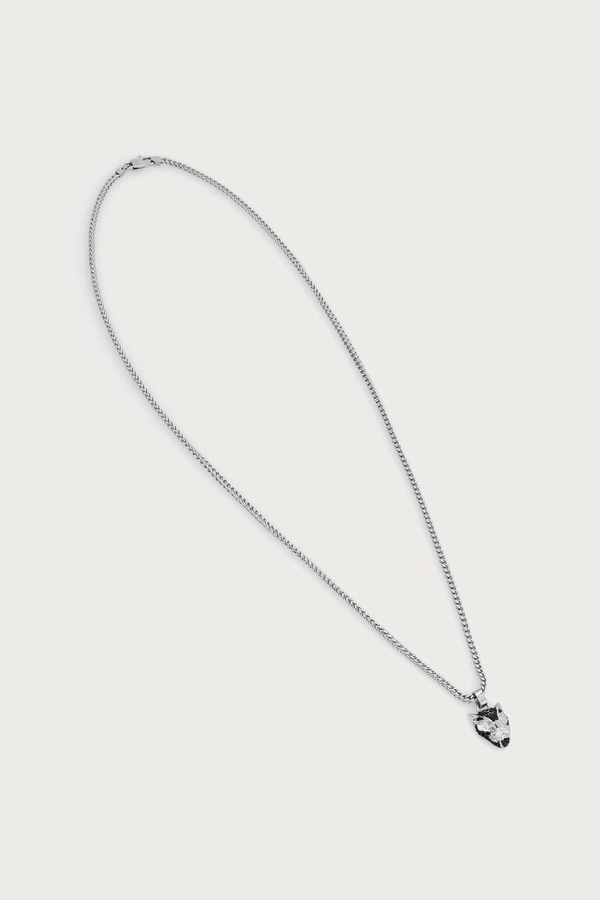 Намисто з підвіскою чоловіче з нержавіючої сталі Guess PANTHER