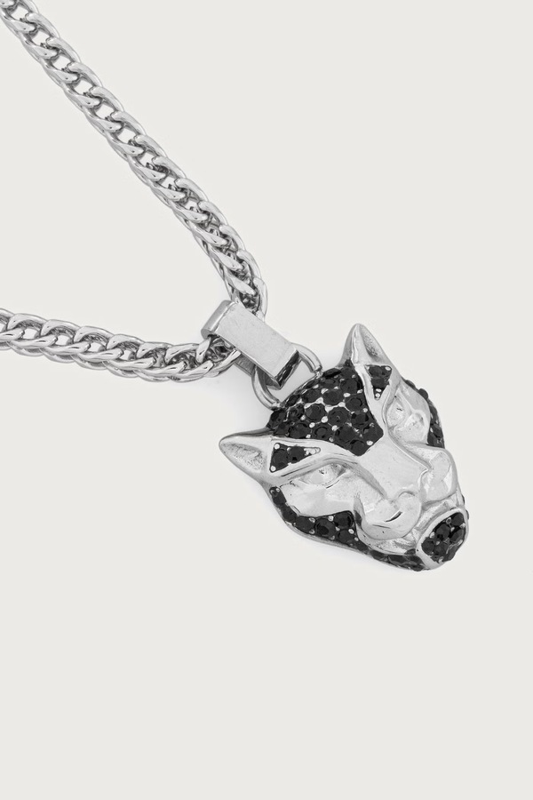 Намисто з підвіскою чоловіче з нержавіючої сталі Guess PANTHER фото 2