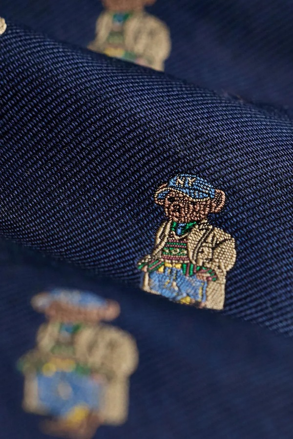 Краватка чоловіча Polo Ralph Lauren колір темно-синій фото 3
