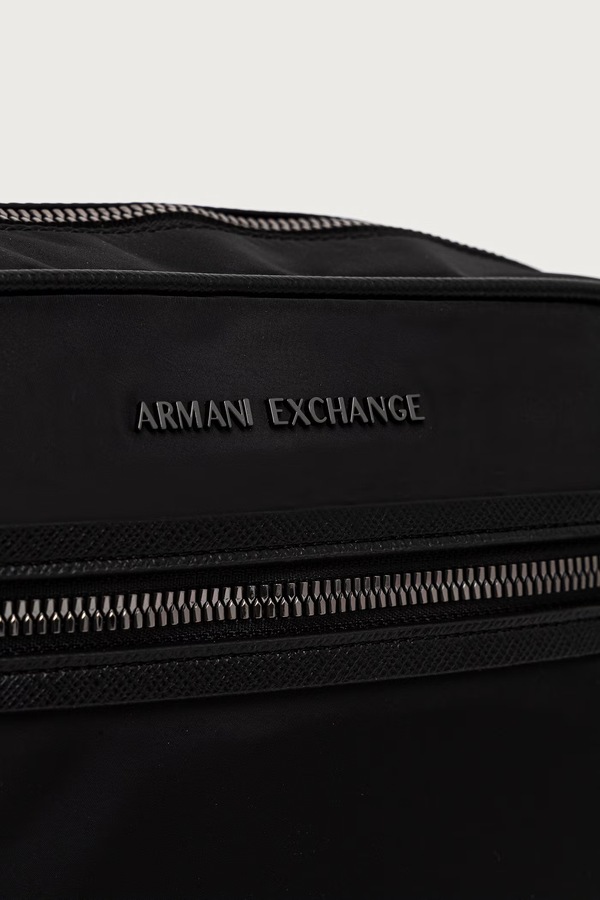 Косметичка чоловіча Armani Exchange колір чорний фото 2