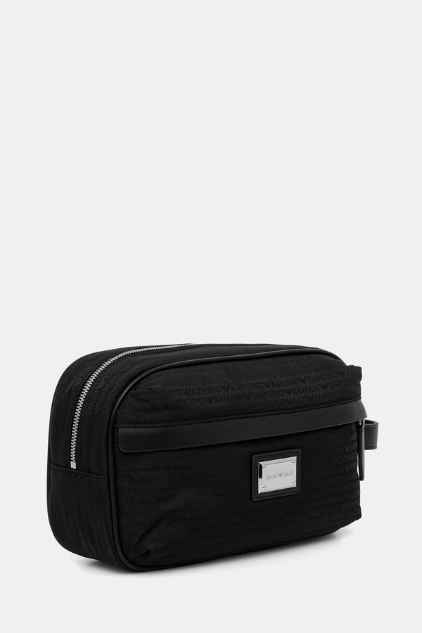 Косметичка чоловіча Emporio Armani колір чорний фото 2