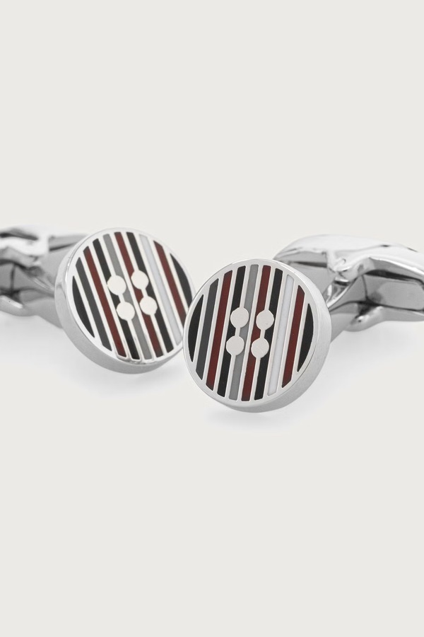Запонки для манжет чоловічі металеві Paul Smith