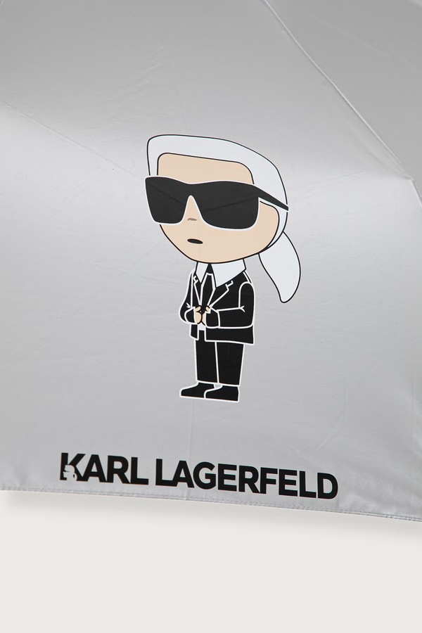 Автоматична парасоля Karl Lagerfeld колір сірий фото 2