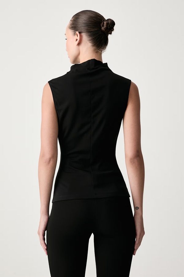 Топ жіночий з віскозою Le Privé ALIZE TOP NOIR колір чорний фото 3