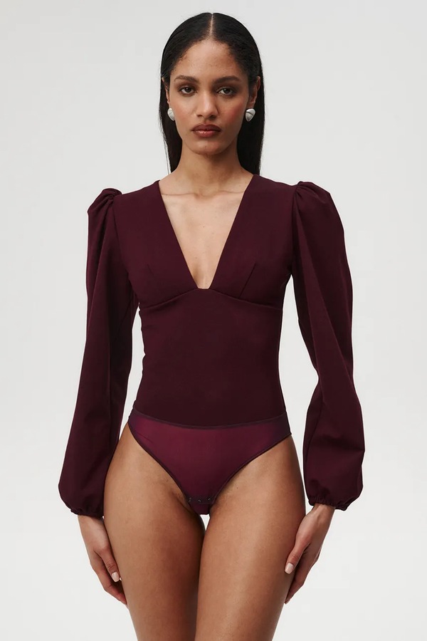 Боді жіноче з віскозою Undress Code Try Me Bodysuit Cherry