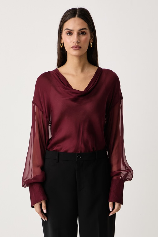 Боді жіноче шовкове Guess x LEONIE HANNE